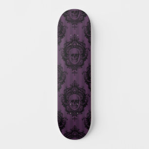 Paars gothic Dark Digital Pattern Skateboard