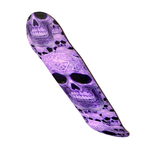Paars-gothische schedel skateboard (Voorkant)