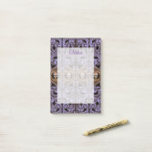 Paars Gotisch Ornament Met Schedel Post-it® Notes (Op bureau)