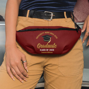 Paars Goud Afgestudeerd Op Maat 2026 Afstuderen Heuptasje