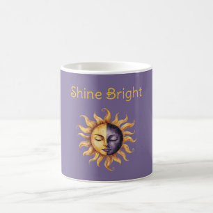 Paars Goud Schittert Helder Zon Koffiemok