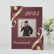 Paars Goud Wit Afstuderen