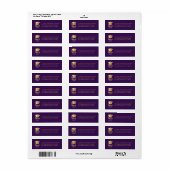 Paars | Goudklasse van het 2023-label voor gradati Etiket (Full Sheet)