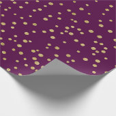 Paars/goudpatroon Cadeaupapier (Hoek)