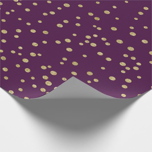 Paars/goudpatroon Cadeaupapier (Hoek)