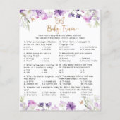 Paars goudvlinder Baby-baby shower (Voorkant)