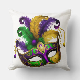 PAARS GREEN GOLD MARDI GRAS MASK KUSSEN