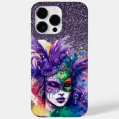 PAARS GREEN GOLD MARDI GRAS VROUW Case-Mate iPhone CASE (Achterkant)