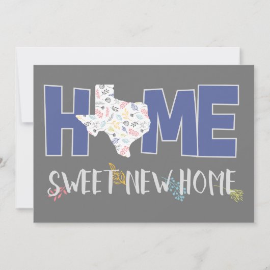 Paars & grijs startpunt, Sweet New Home - Texas Aankondiging (Voorkant)