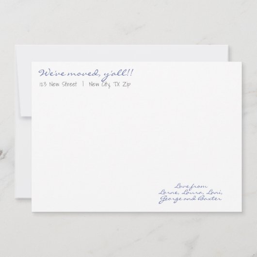 Paars & grijs startpunt, Sweet New Home - Texas Aankondiging (Achterkant)