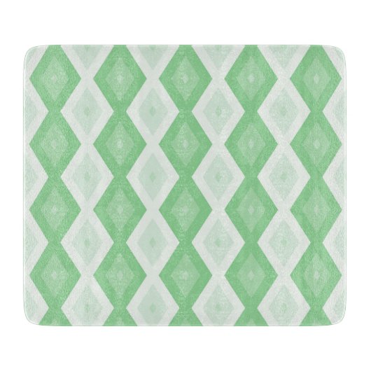 Paars groen diamantpatroon snijplank (Voorkant)