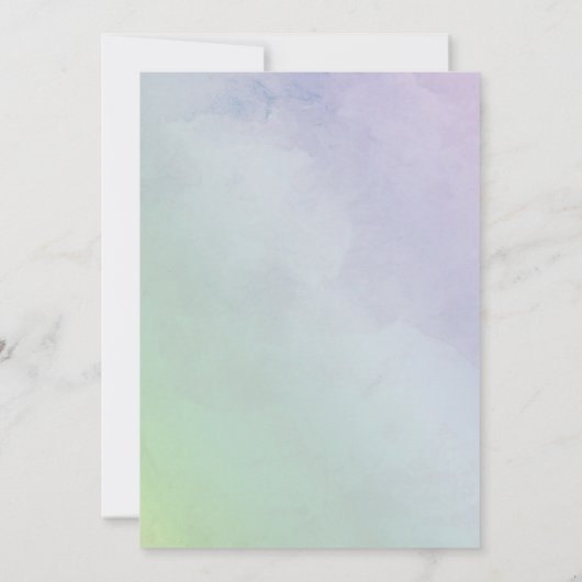 Paars + Groen Hydrangea 25e huwelijksjubileum Kaart (Achterkant)