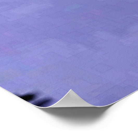 Paars-groen, kleurrijke abstracte kunst poster (Hoek)