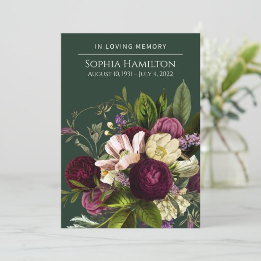 Paars groen natuurherdenkingsprogramma programma (Staand voorkant)