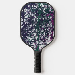 Paars, Groen, Roze, Marmer Kunstwerk Pickleball Paddle