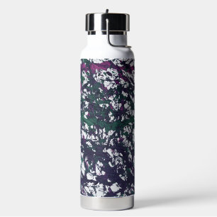 Paars, Groen, Roze, Marmer Kunstwerk Waterfles