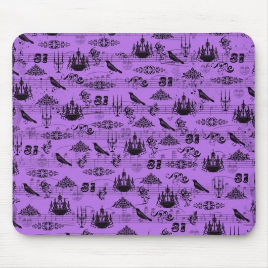  Paars Halloween Muismat (Voorkant)