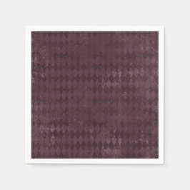  Paars Harlequin Patroonpapier Servet