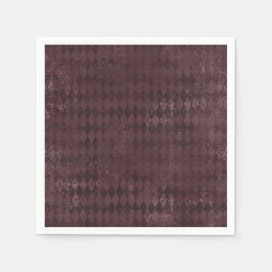  Paars Harlequin Patroonpapier Servet (Voorkant)