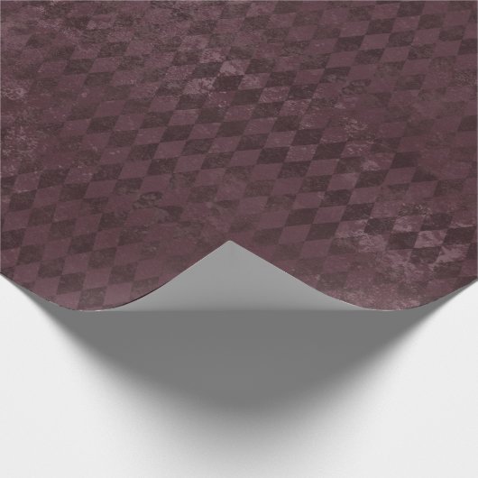 Paars Harlequin Pattern Cadeaupapier (Hoek)