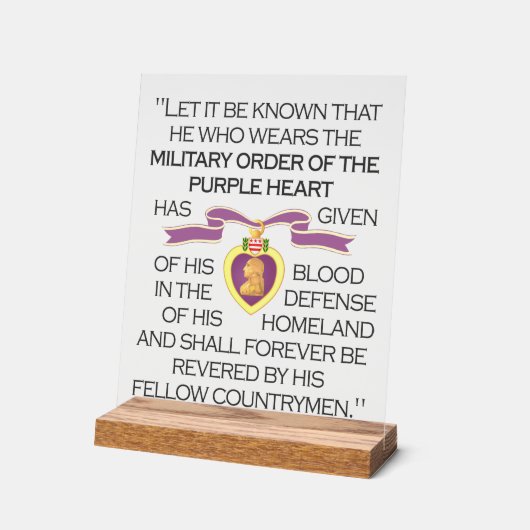 Paars hart acryl bord (Hoek)