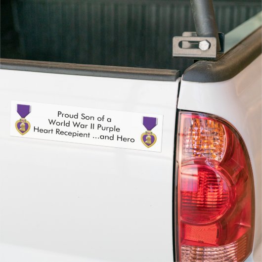 paars hart bumpersticker (Op Truck)