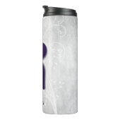 Paars hart Gepersonaliseerde thermische trommel Thermosbeker (Geroteerd rechts)