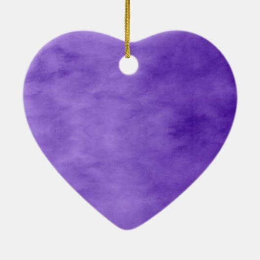 Paars hart keramisch ornament (Achterkant)