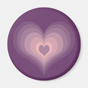 Paars hart magneet
