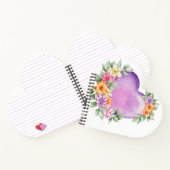 Paars hart notitieboek (Binnen)