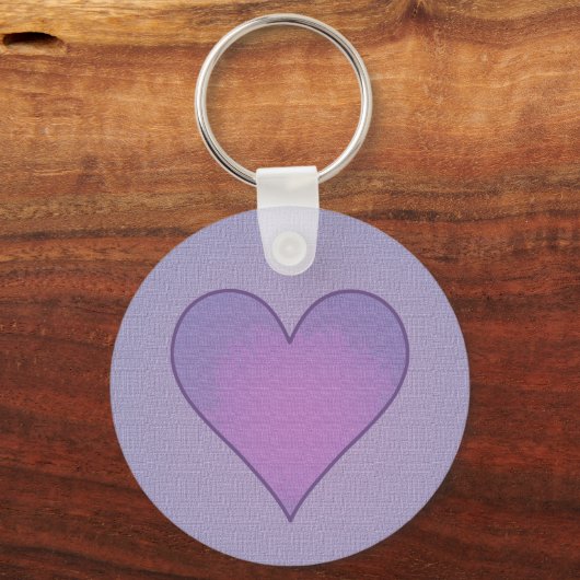 Paars hart sleutelhanger (Voorkant)