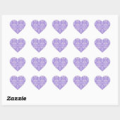 Paars Hart Sticker (Vel)