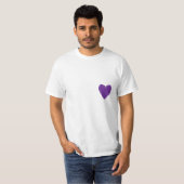 paars hart t-shirt (Voorkant volledig)