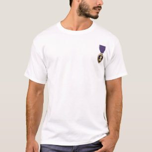 Paars hart T-shirt van Veteraan