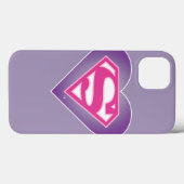 Paars Heart S-Shield Case-Mate iPhone Case (Achterkant (horizontaal))