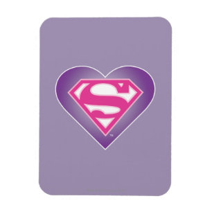 Paars Heart S-Shield Magneet