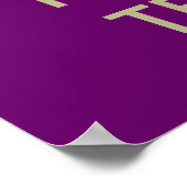 Paars houden sjabloon poster kalm |  (Hoek)