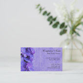 Paars Hydrangea Flower Custom Visitekaartje (Staand voorkant)