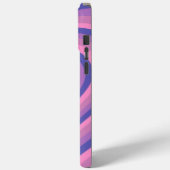 Paars Hypnotic Heart Love Patroon Case-Mate iPhone Case (Achterkant / Links)