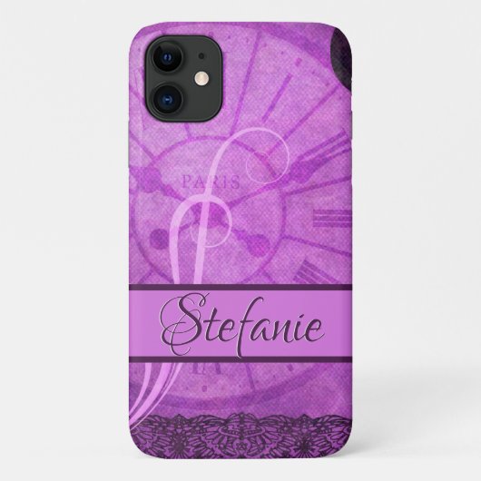Paars in Parijs Case-Mate iPhone Case (Achterkant)