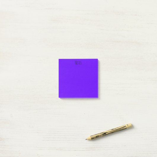 Paars/Indigoo Post-it® Notes (Op bureau)