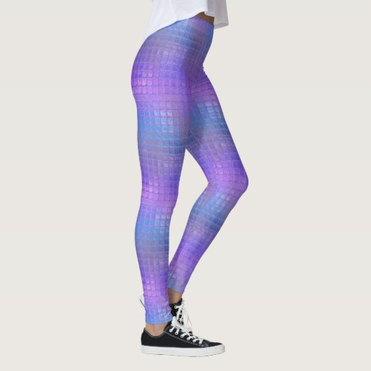 Paars Iridescent Shimmer Glamor Girl Leggings (Rechts)