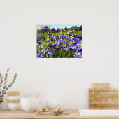 Paars Iris Garden Poster (Keuken)