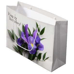 Paars iris groot cadeauzakje