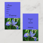 Paars Iris Visitekaartje (Voorkant / Achterkant)