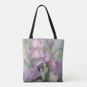Paars Iris Waterverf Tas (Achterkant)