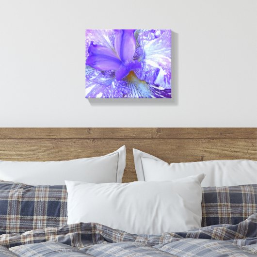 Paars Iris Wrapped Canvas (Insitu (Slaapkamer))