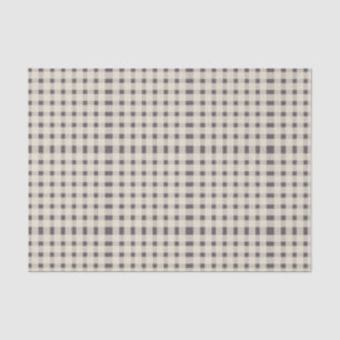 Paars Ivory Gingham Pattern Tissuepapier