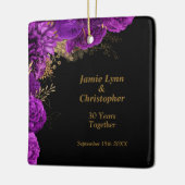 Paars Jubileum voor het binden van touw Keramisch Ornament (Links)