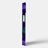 Paars kaleidoscoopbloempatroon Case-Mate iPhone case (Achterkant / Rechts)